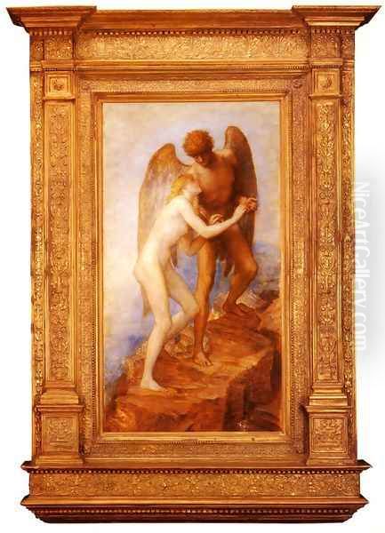 Love And Life Oil Painting by George Frederick Watts