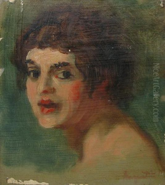 Portret De Femeie Oil Painting by Louis Anquetin