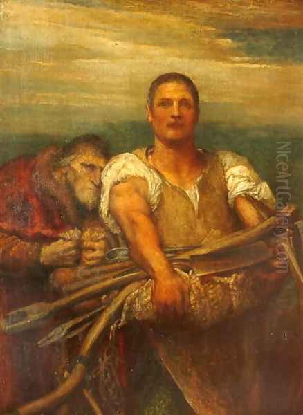 Industry and Greed, 1900 Oil Painting by George Frederick Watts