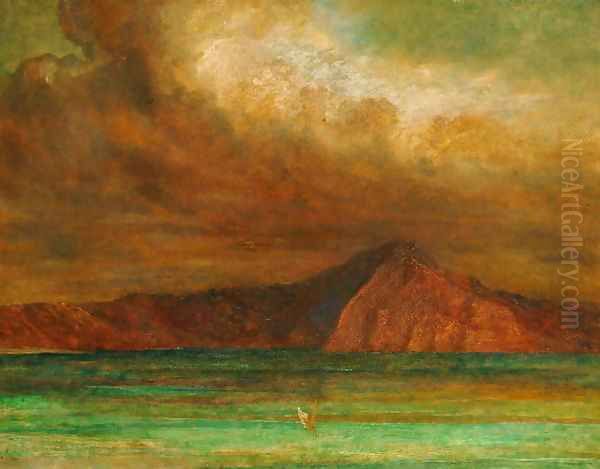 Bay of Naples, 1889 Oil Painting by George Frederick Watts