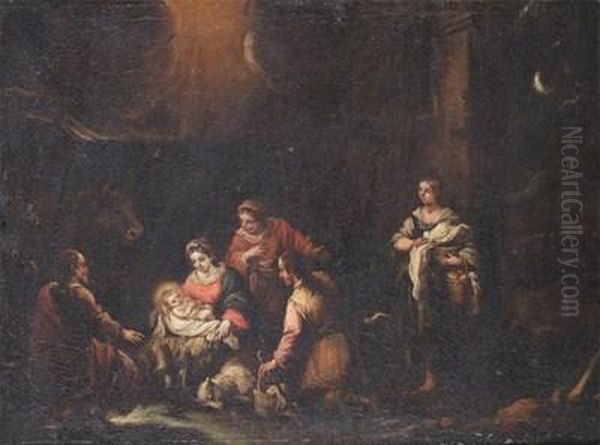 The Nativity Oil Painting by Jose Antolinez