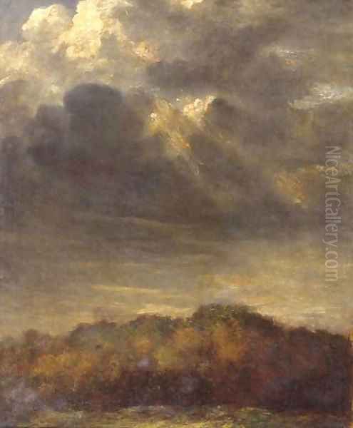 Study Of Clouds Oil Painting by George Frederick Watts