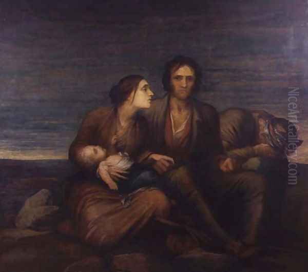 The Irish Famine, 1850 Oil Painting by George Frederick Watts