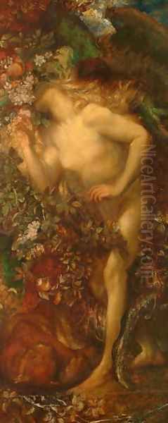 Eve Tempted, 1868 Oil Painting by George Frederick Watts