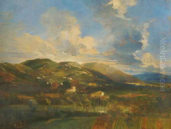 Fiesole, c.1845 Oil Painting by George Frederick Watts