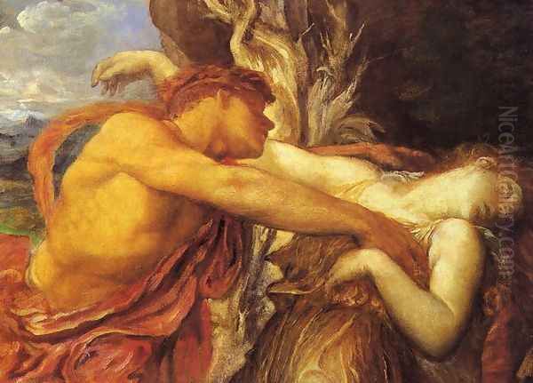 Orpheus and Eurydice (detail) Oil Painting by George Frederick Watts