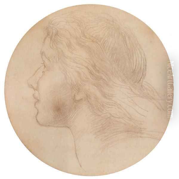 Portrait Of Ellen Terry Oil Painting by George Frederick Watts