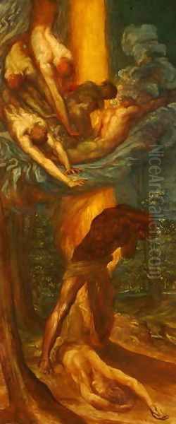 The Denunciation of Cain, c.1872 Oil Painting by George Frederick Watts