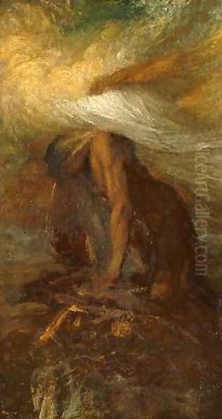 Death of Cain, c.1886 Oil Painting by George Frederick Watts