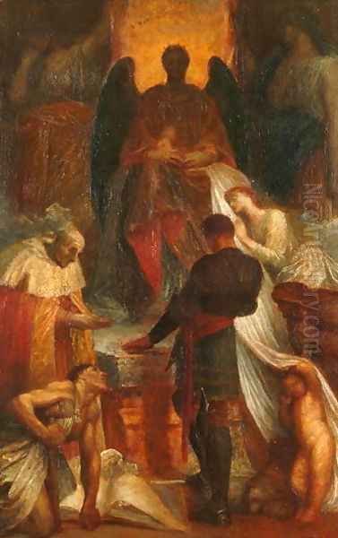 The Court of Death, 1871-1902 Oil Painting by George Frederick Watts