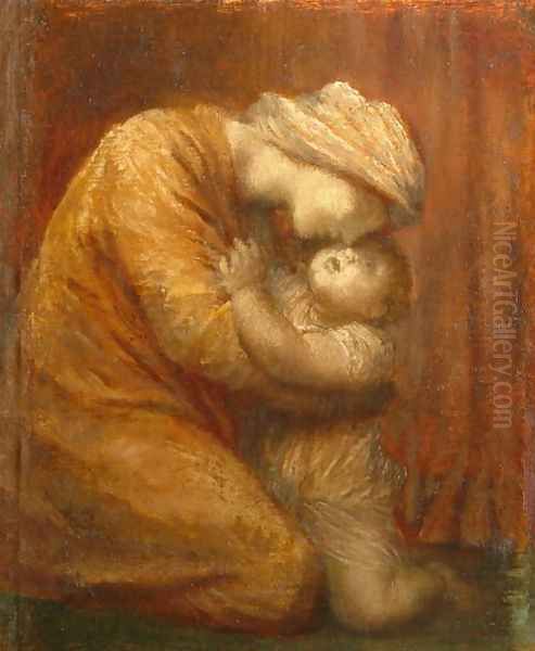 Mother and Child, c.1903 Oil Painting by George Frederick Watts