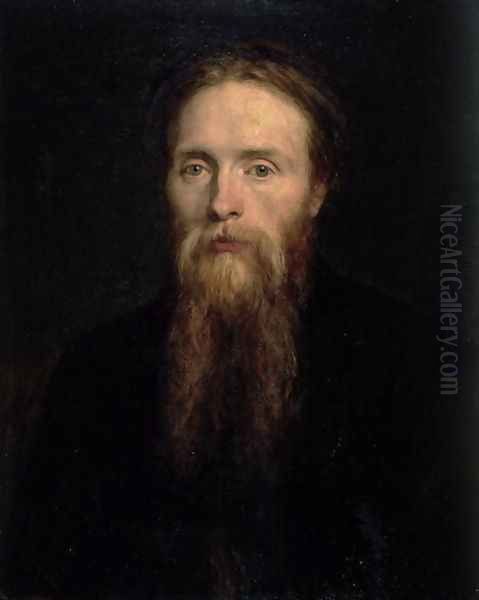 Portrait of Edward Burne-Jones (1833-98), 1870 Oil Painting by George Frederick Watts