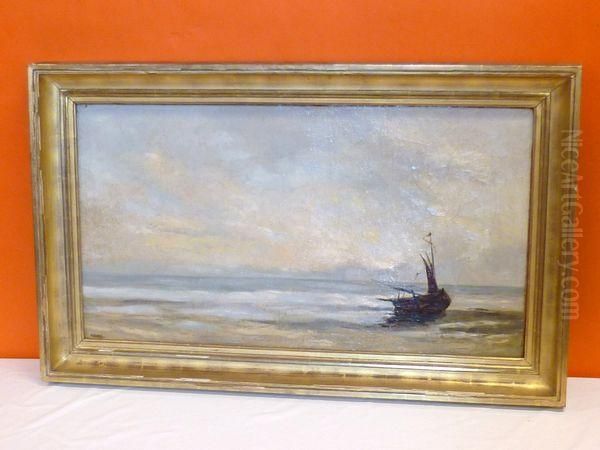 Marine Oil Painting by Louis Artan De Saint-Martin