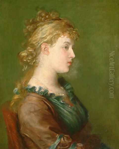 Lady Archibald Campbell (c.1846-1923) c.1960 Oil Painting by George Frederick Watts