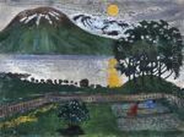 May Moon Oil Painting by Nikolai Astrup