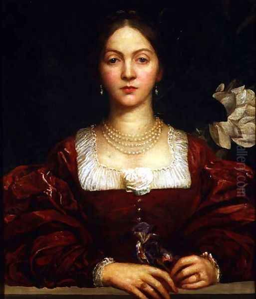 Portrait of Countess of Airlie Oil Painting by George Frederick Watts