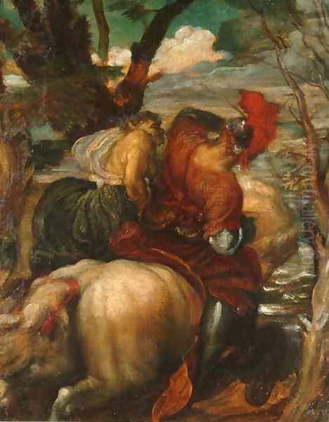 Odoric (1286-1331) and the Witch Oil Painting by George Frederick Watts