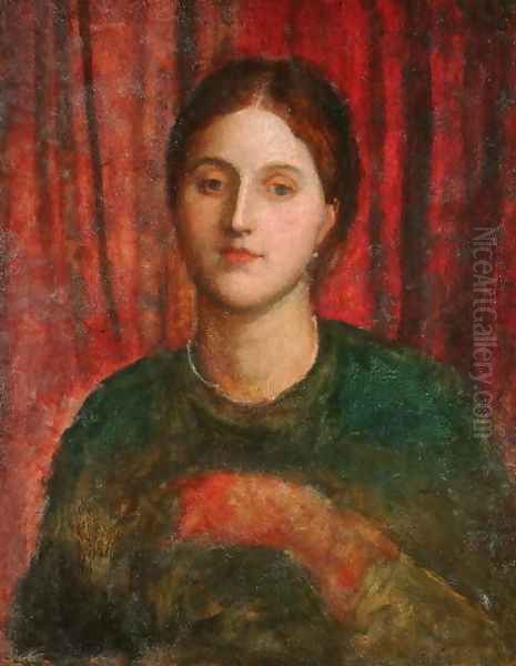 Portrait of a Lady Oil Painting by George Frederick Watts