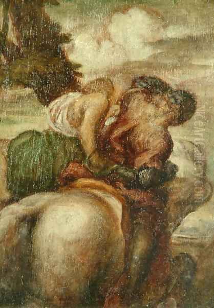 Odoric (1286-1331) and the Witch 2 Oil Painting by George Frederick Watts