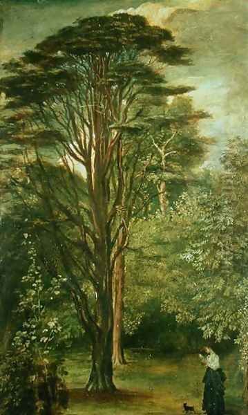 The Cedar Tree, 1868-69 Oil Painting by George Frederick Watts