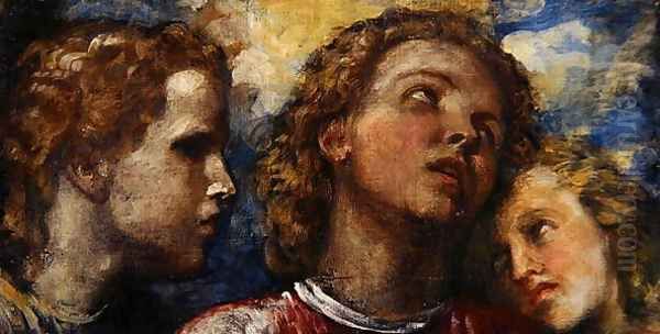 Sketch of three heads Oil Painting by George Frederick Watts