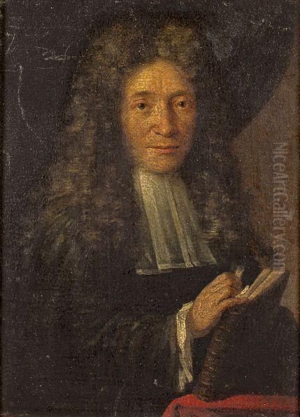 Portrait D'un Jeune Homme De Qualite Oil Painting by Jacques Autreau