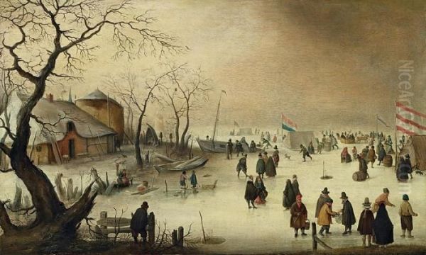 Winterlandschaft Oil Painting by Hendrick Avercamp