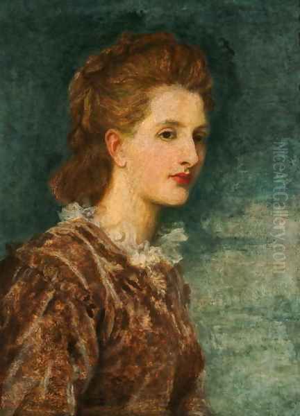 Lady Garvagh (d.1926) 1874 Oil Painting by George Frederick Watts