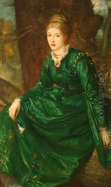 Miss Virginia Dalrymple, 1872 Oil Painting by George Frederick Watts