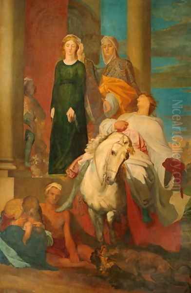 Guelphs and Ghibellines, 1846 Oil Painting by George Frederick Watts