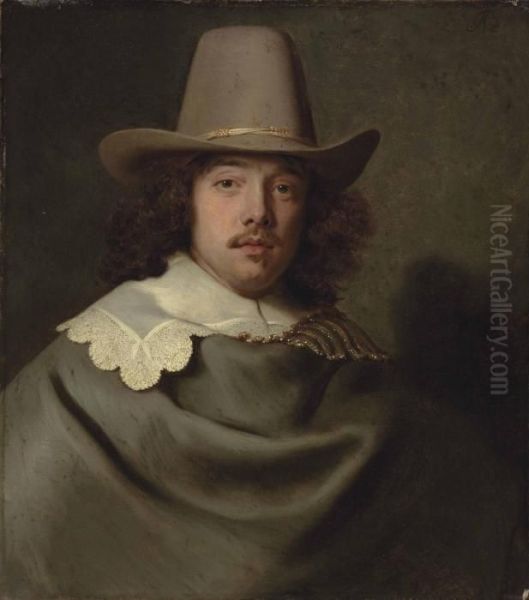 Portrait Of Abraham Velters Oil Painting by Jacob Adriaensz Backer