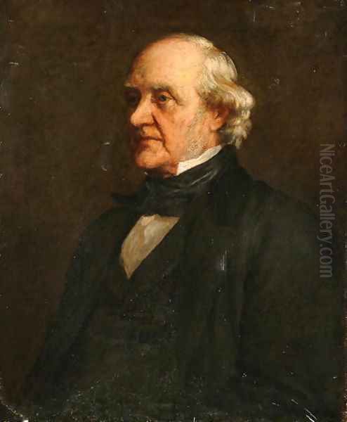 George Peabody (1795-1869) c.1860 Oil Painting by George Frederick Watts