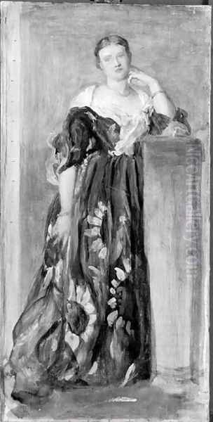 The Hon. Mrs Percy Wyndham, sketch for the life size portrait Oil Painting by George Frederick Watts