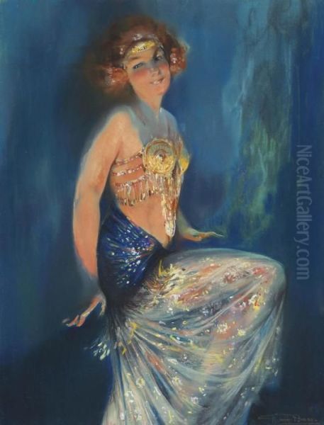 The Dancing Girl Oil Painting by Firmin Baes