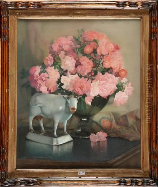 Les Roses Oil Painting by Firmin Baes