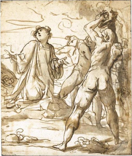 The Stoning Of St. Stephen Oil Painting by Giovanni Baglione