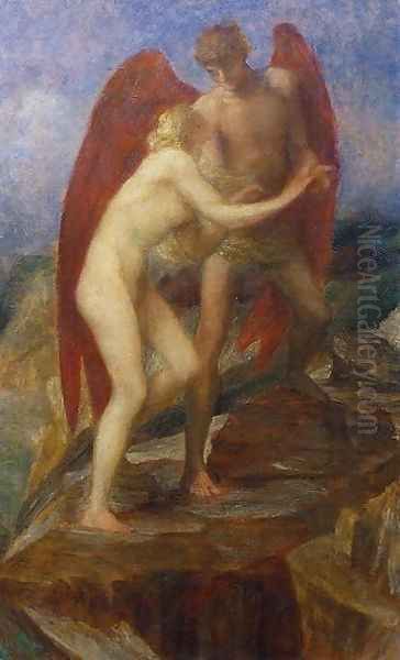 Study for 'Love and Life', 1880s Oil Painting by George Frederick Watts