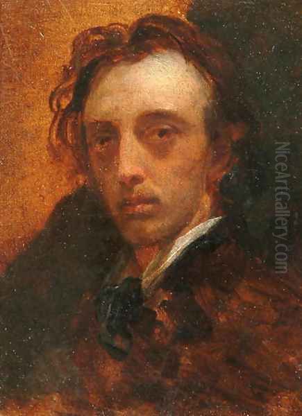 Self Portrait, 1887 Oil Painting by George Frederick Watts