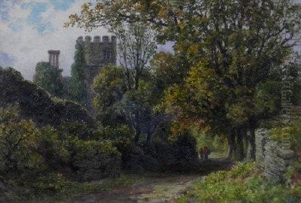 The Castle Gate, Ludlow Oil Painting by Samuel Henry Baker