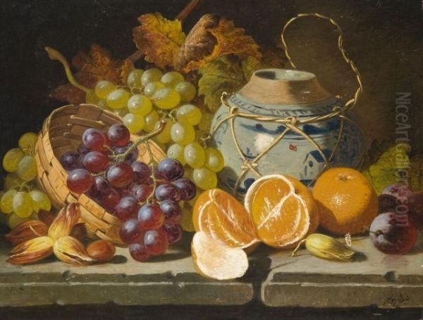 Nature Morte Oil Painting by Charles Thomas Bale