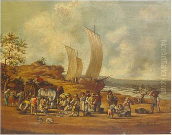 Pescadores Oil Painting by Peder Balke