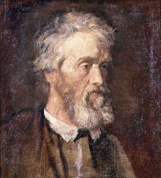 Portrait of Thomas Carlyle (1795-1881) Oil Painting by George Frederick Watts