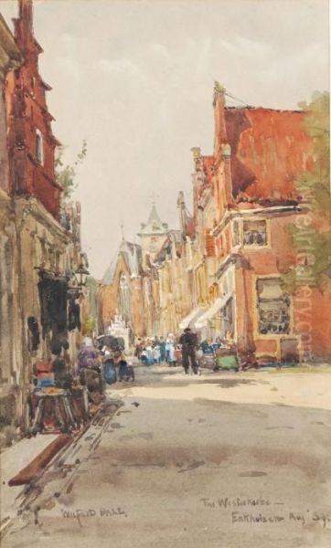 The Westerkerk- Enkhuizen Oil Painting by Wilfred Williams Ball