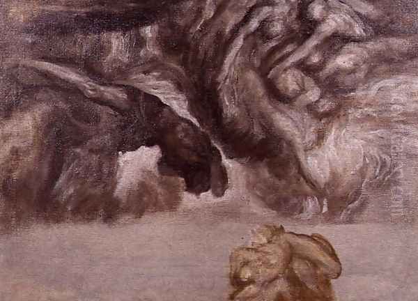 Study for 'My Punishment is Greater than I can Bear' Oil Painting by George Frederick Watts