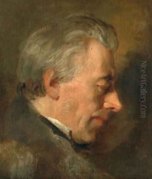 The Artist's Father Oil Painting by George Frederick Watts