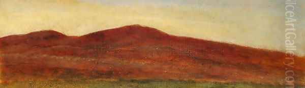 Study of Moorland, Invernesshire, 1889 Oil Painting by George Frederick Watts