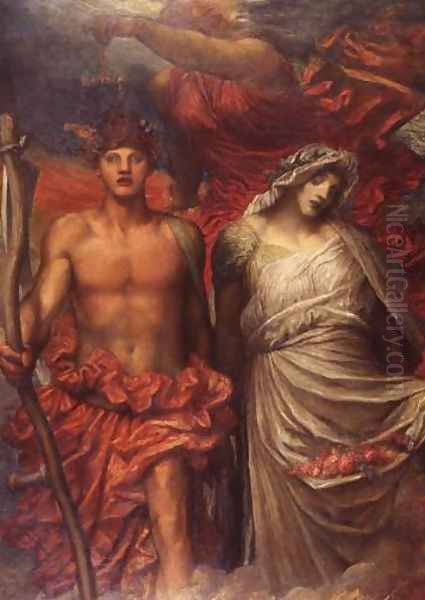 Time, Death and Judgement Oil Painting by George Frederick Watts