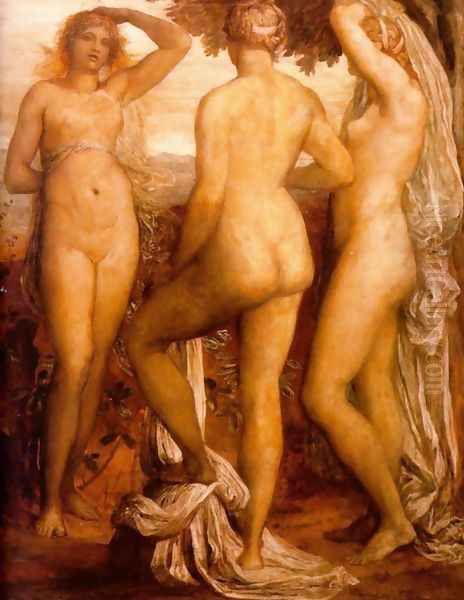 The Three Graces Oil Painting by George Frederick Watts