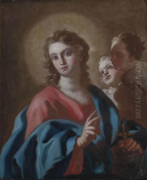 Salvator Mundi Oil Painting by Pietro Bardellino