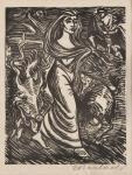 Lilith, Adams Erste Frau Oil Painting by Ernst Barlach